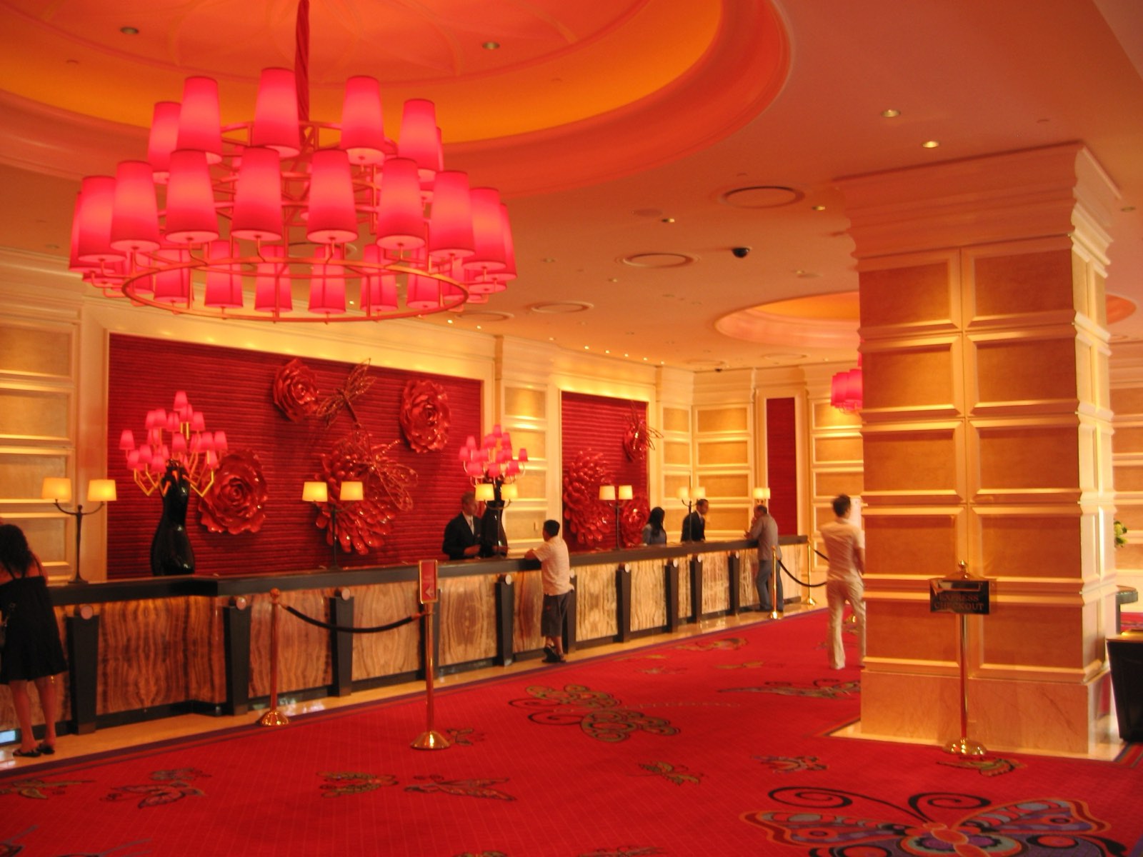 Encore Las Vegas hotel lobby, photograph by Ken Lund